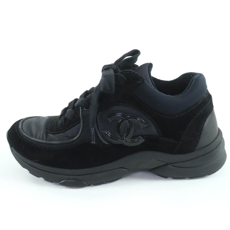 美品◎22AW◎CHANEL シャネル スニーカー ココマーク エンボスロゴ CHANEL（シャネル） 美品☆CHANEL G34360 スウェードレザー ココマーク