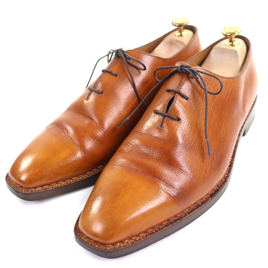 美品▼Berluti ベルルッティ アレッサンドロ レザー 希少 オルガ期 初期 ノルベジェーゼ製法 ホールカット レースアップ レザーシューズ ブラウン 9 メンズ 美品▽Berluti ベルルッティ アレッサンドロ レザー 希少 オルガ期
