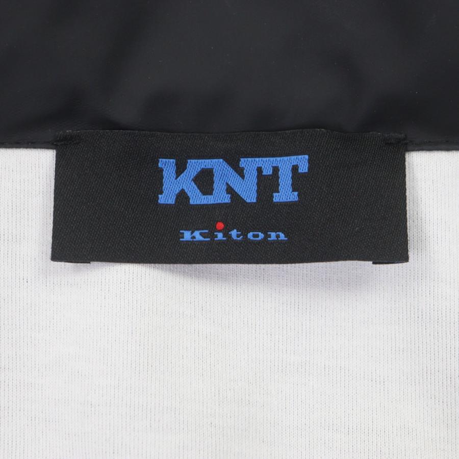 極美品▽KITON キートン コットン ウール フード入り ダブル