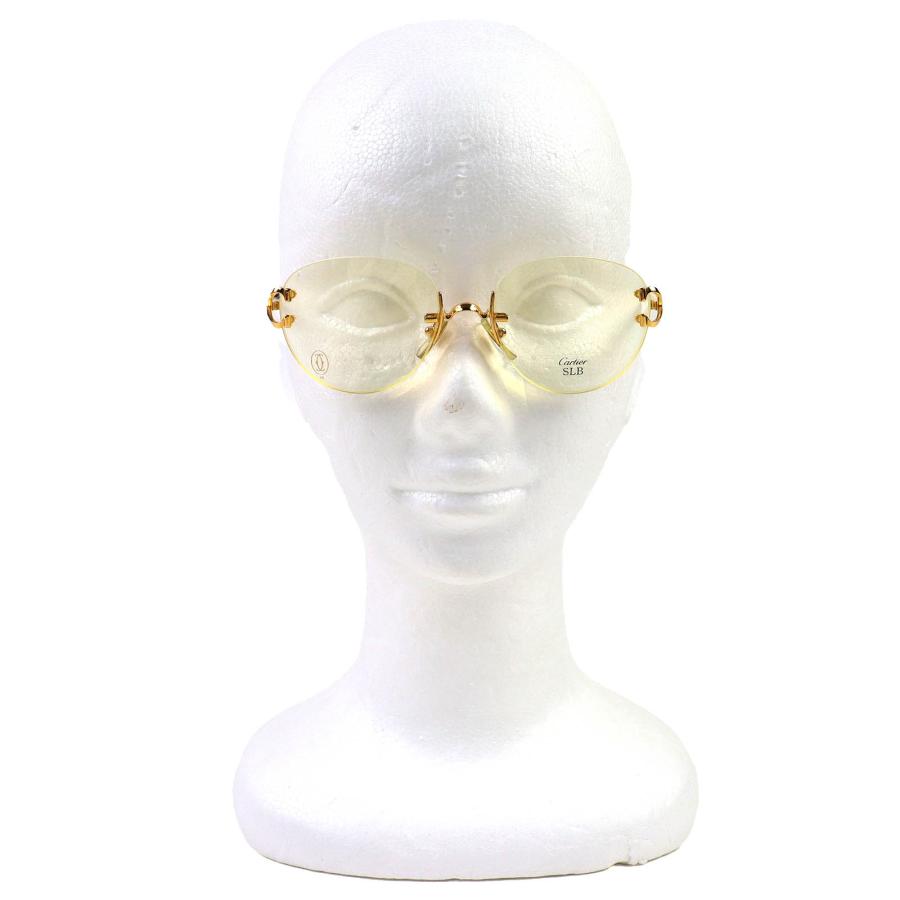 Cartier（カルティエ） 極美品△Cartier ツーポイント リムレス メガネ