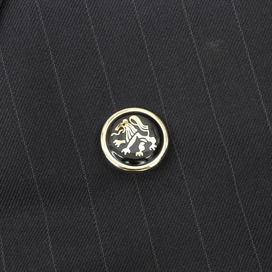 dunhill（ダンヒル） 美品△Dunhill ストライプ柄 エンブレムボタン付