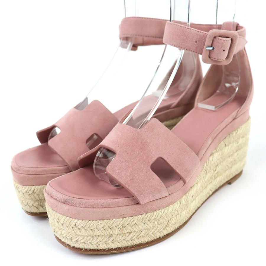 HERMES（エルメス） 極美品△HERMES エスパドリーユ エルダ アンクル