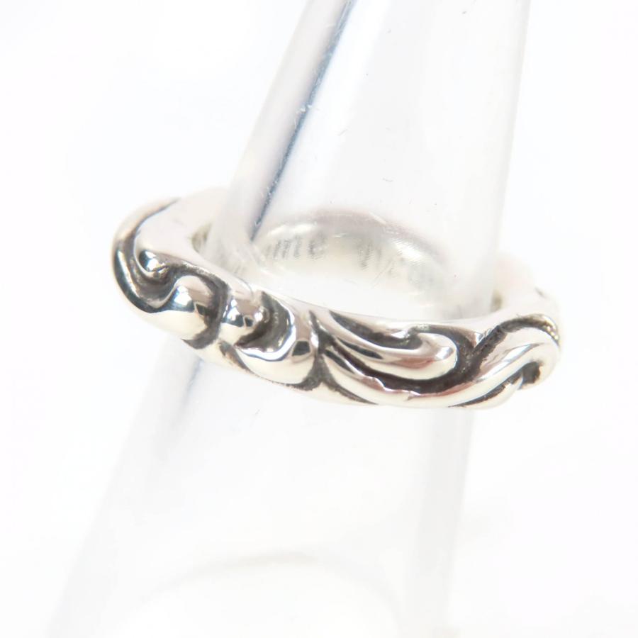 極美品☆CHROME HEARTS クロムハーツ SCROLL BAND RING スクロール