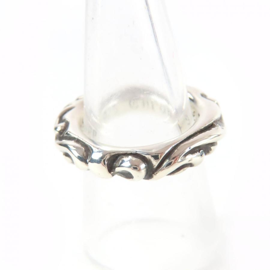 極美品☆CHROME HEARTS クロムハーツ SCROLL BAND RING スクロール