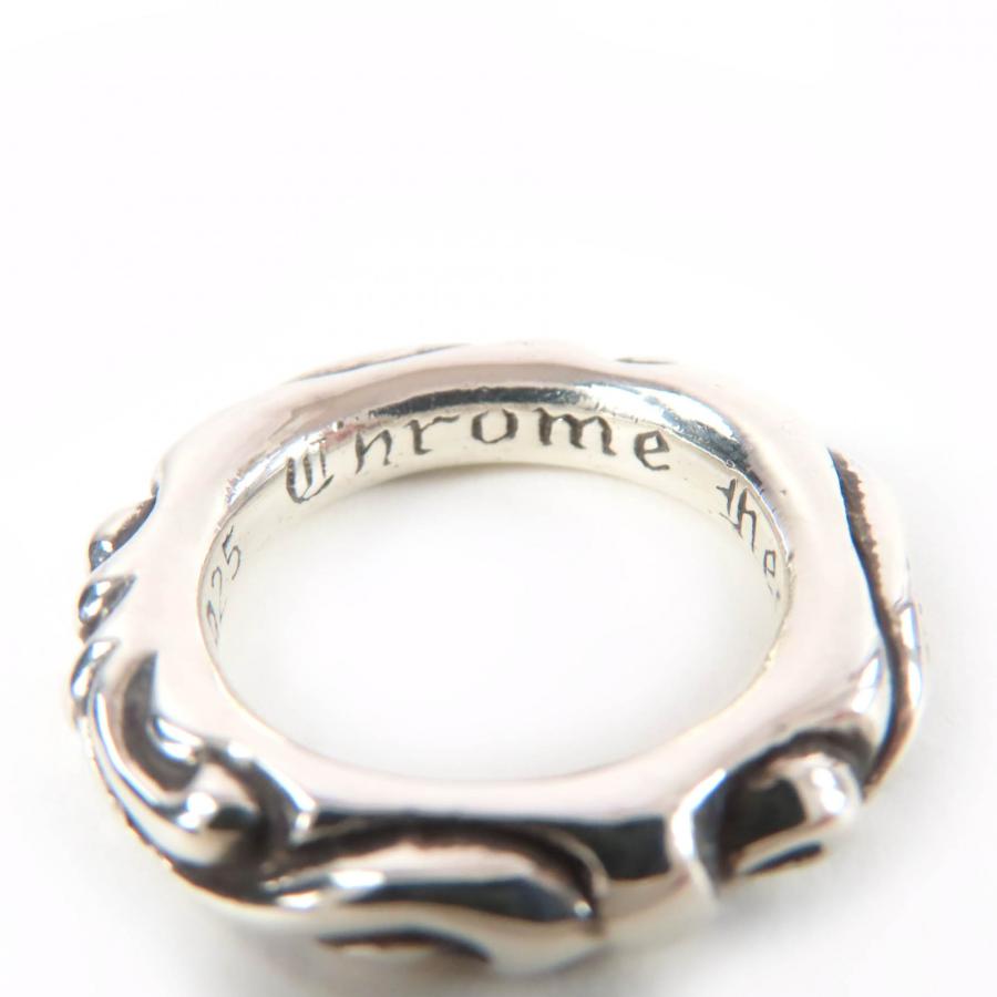 【美品】クロムハーツ　CHROME HEARTS　スクロールバンドリング 極美品☆CHROME HEARTS クロムハーツ SCROLL BAND RING スクロール