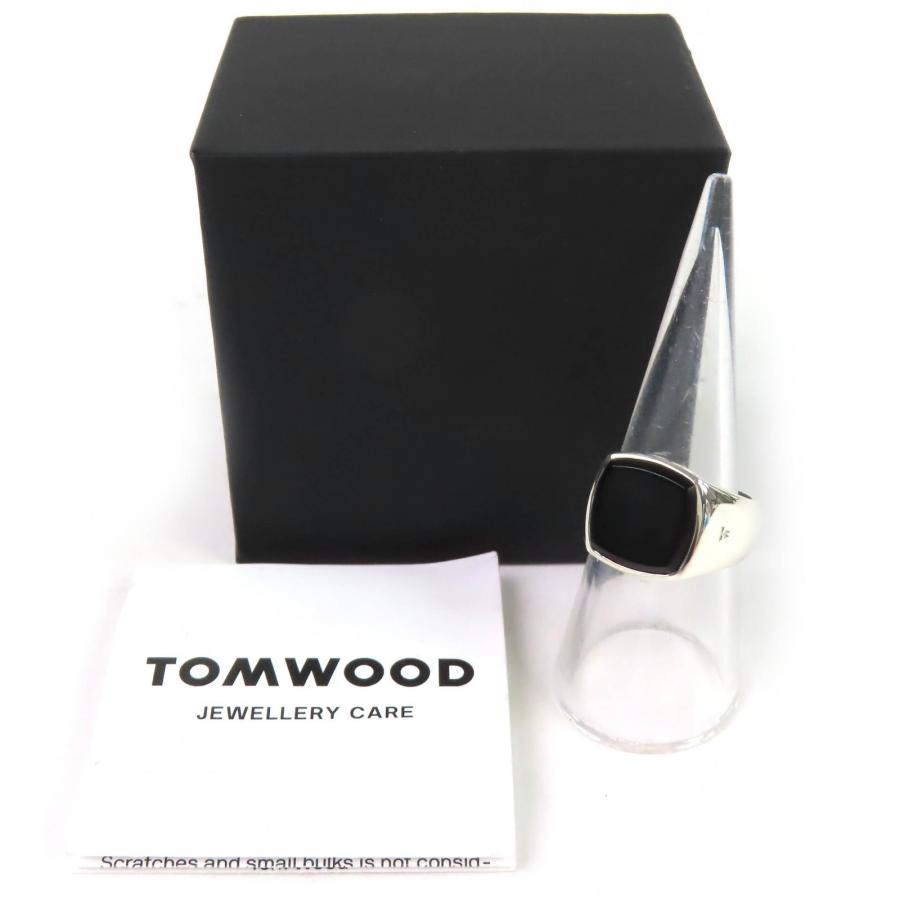 極美品△TOM WOOD トムウッド Cushion Black Onyx クッション ブラック