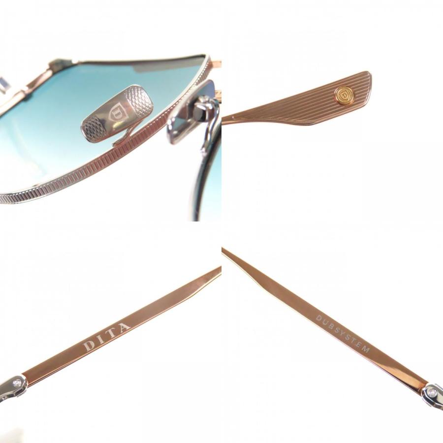 未使用品▼DITA ディータ DTS440 BROKYN アイウェア サングラス ピンクゴールド クリア レンズ：パープル ピンク 143□145 デモレンズ 日本製 メンズ レディース 未使用品▽DITA ディータ DTS440 BROKYN アイウェア サングラス ピンク