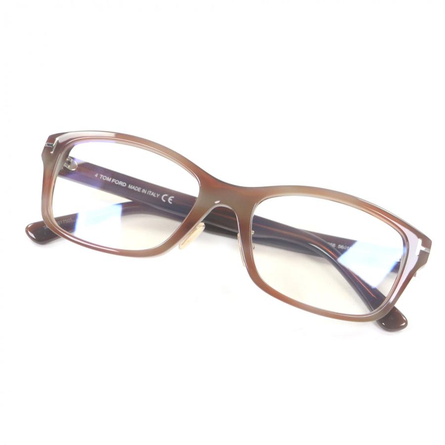極美品□TOM FORD トムフォード TF5724-D-B マーブル柄 スクエア