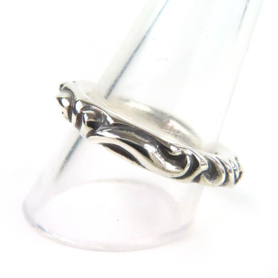 極美品△CHROME HEARTS クロムハーツ SCRL BAND スクロールバンド 