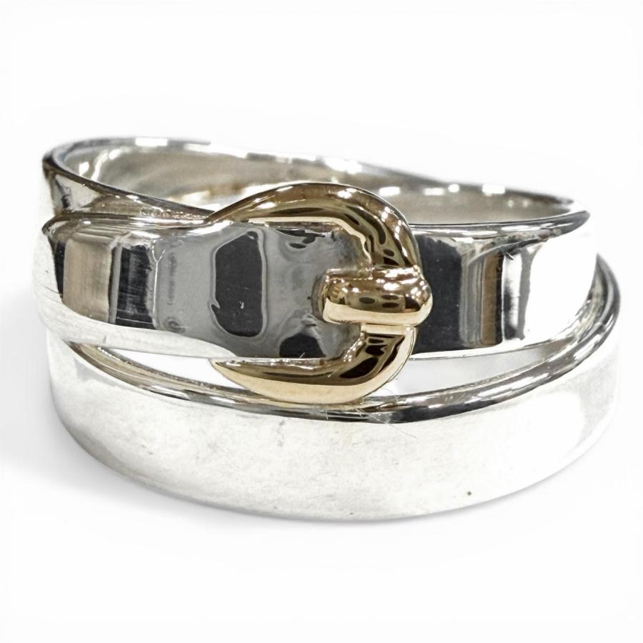 HERMES ダブルトゥルーリング　7号　ベルトモチーフリング HERMES（エルメス） 極美品◇HERMES ダブルトゥルーリング 925 18K