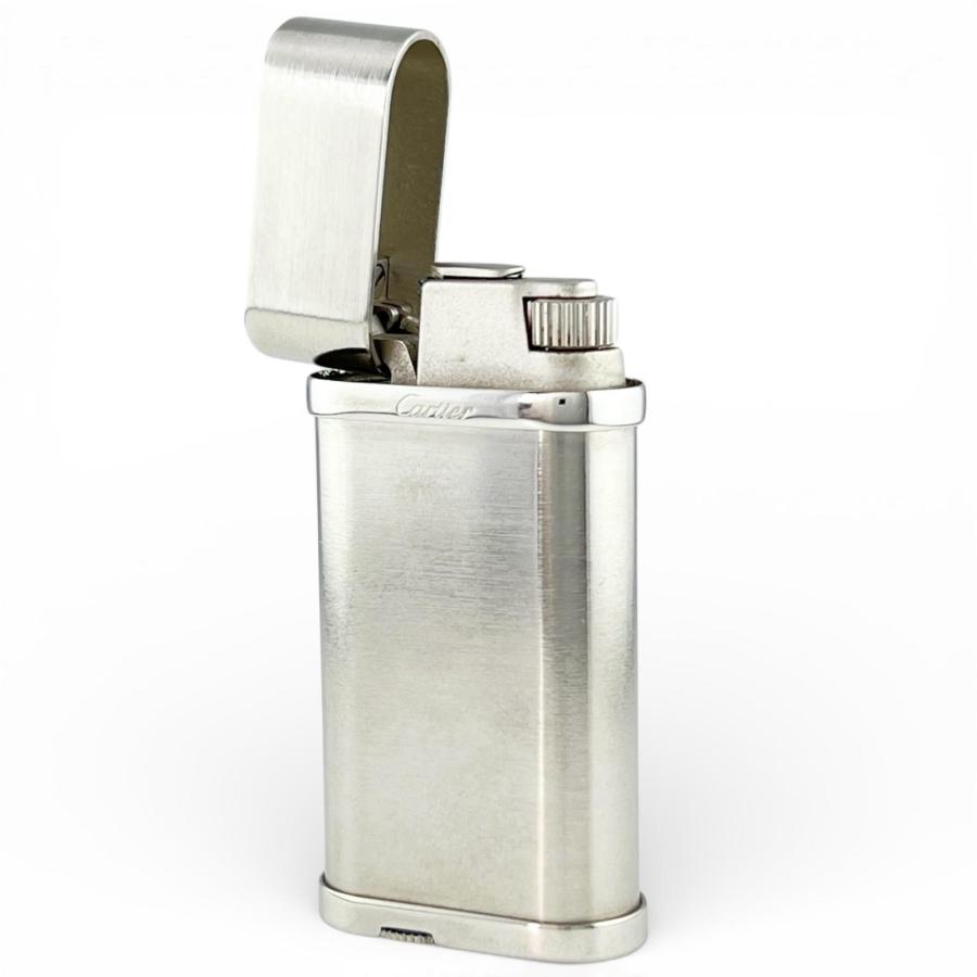 Cartier カルティエ PLARGEN G 30MICRON ガスライター Cartier（カルティエ） 外装美品△Cartier ゴドロン ヘアライン