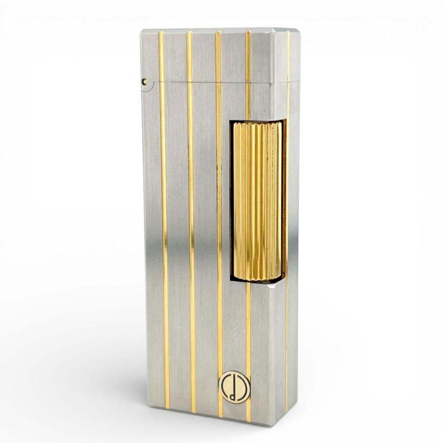 dunhill（ダンヒル） 極美品△Dunhill スクエア ストライプ柄 ローラー 