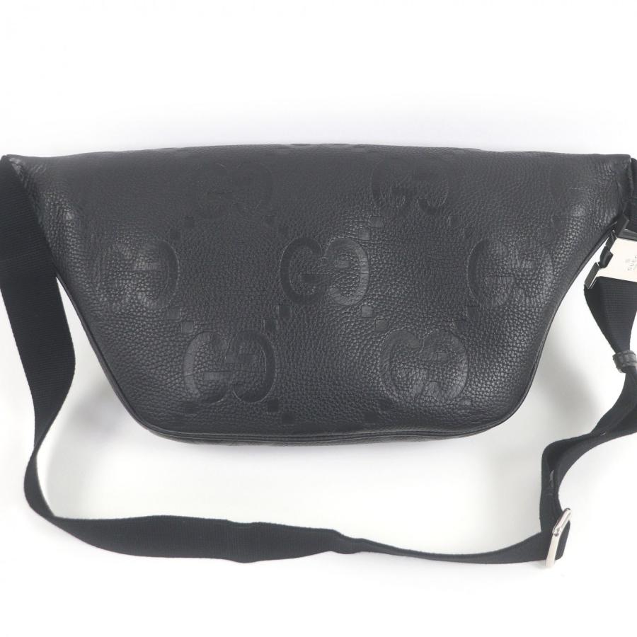 GUCCI（グッチ） 美品□GUCCI 645093 レザー ジャンボGG エンボスロゴ