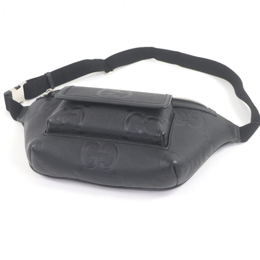 GUCCI（グッチ） 美品□GUCCI 645093 レザー ジャンボGG エンボスロゴ