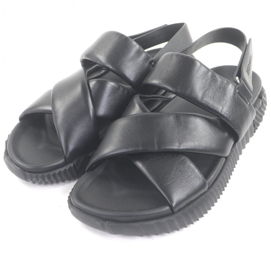 エルメス エレクトリック レザー ストラップ サンダル size 43 メンズ HERMES（エルメス） 極美品□HERMES エレクトリック レザー ベルクロ