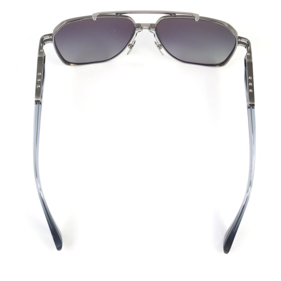 極美品□DITA ディータ DTS436 KUDRU ツーブリッジ サングラス ガンメタリック 61□14-145 デモレンズ 保存袋付き 日本製 メンズ 定価165,000円 極美品□DITA ディータ DTS436 KUDRU ツーブリッジ サングラス ガン