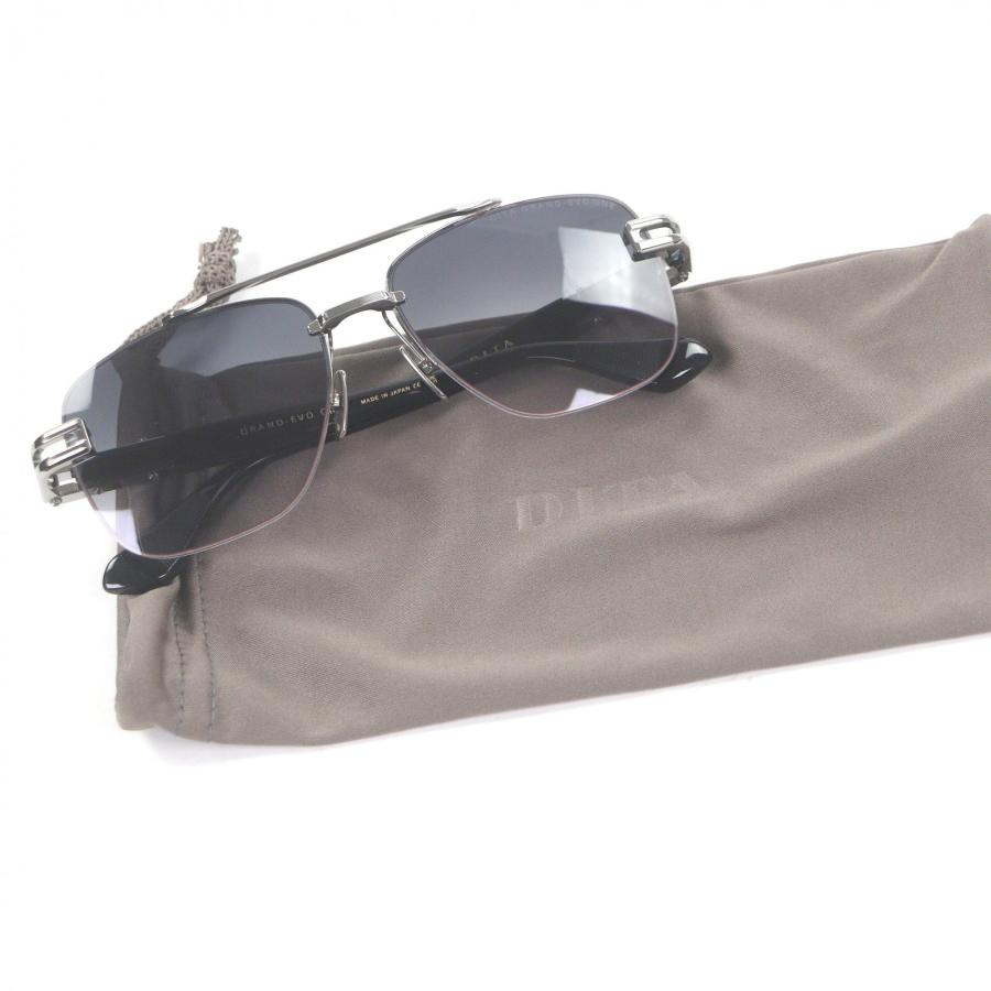 未使用品□DITA ディータ DTS138-A-03 GRAND-EVO ONE ツーブリッジ サングラス シルバー ブラック 57□16-145 度入 日本製 定価141900円の画像