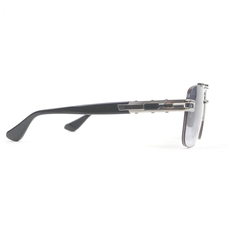 未使用品□DITA ディータ DTS138-A-03 GRAND-EVO ONE ツーブリッジ サングラス シルバー ブラック 57□16-145 度入 日本製 定価141900円の画像