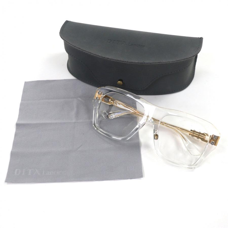 極美品▽DITA ディータ DTS417 GRAND-APX スクエア メガネ 眼鏡 アイ 