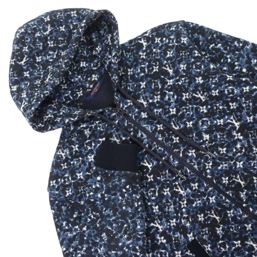 美品★ルイヴィトン 23AW モノグラムフレンチテリー 総柄 ジップパーカー L LOUIS VUITTON（ルイ・ヴィトン） 美品○LOUIS VUITTON 2023年製