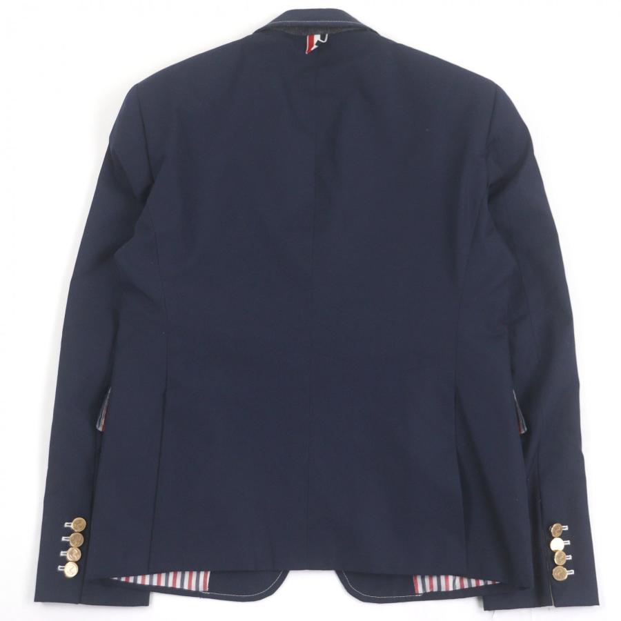 極美品□THOM BROWNE トムブラウン トリコロール 錨ボタン