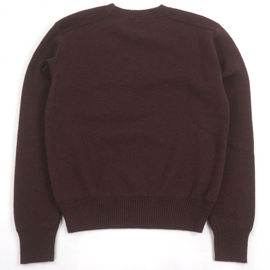 BURBERRYドライバーズニットM 美品 BURBERRY（バーバリー） 極美品□BURBERRY 8077347 ウール ローズ 薔薇