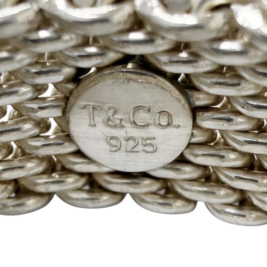 美品□TIFFANY&Co. ティファニー サマセット SV925 メッシュ編み リング 指輪 アクセサリー シルバー JP14号相当 重量8.7g メンズ TIFFANY&Co.（ティファニー） 美品□TIFFANY&Co. サマセット SV925