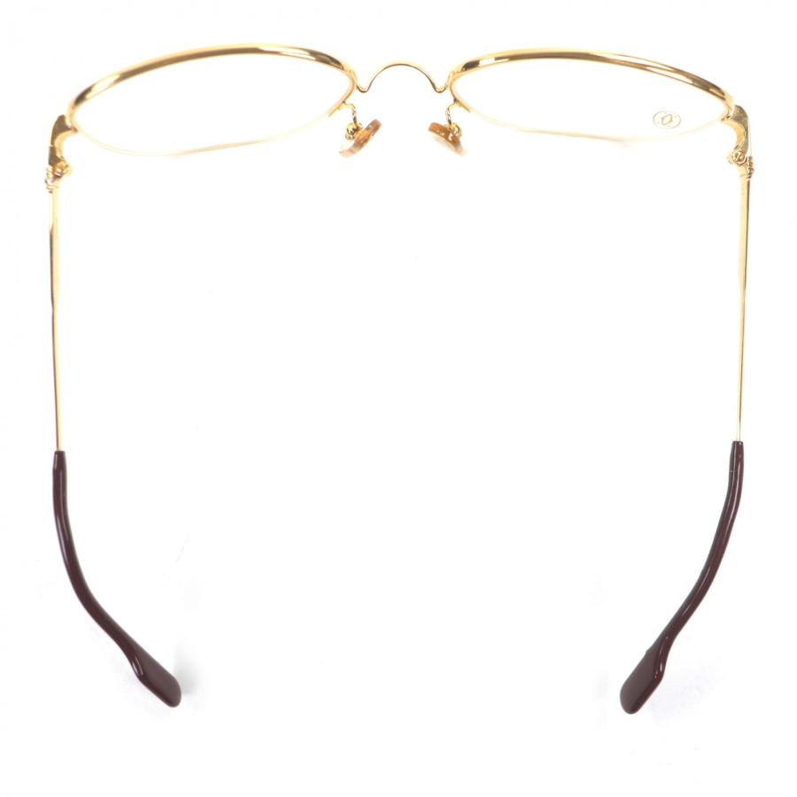 Cartier（カルティエ） 美品▽Cartier トリニティ ハーフリム メガネ