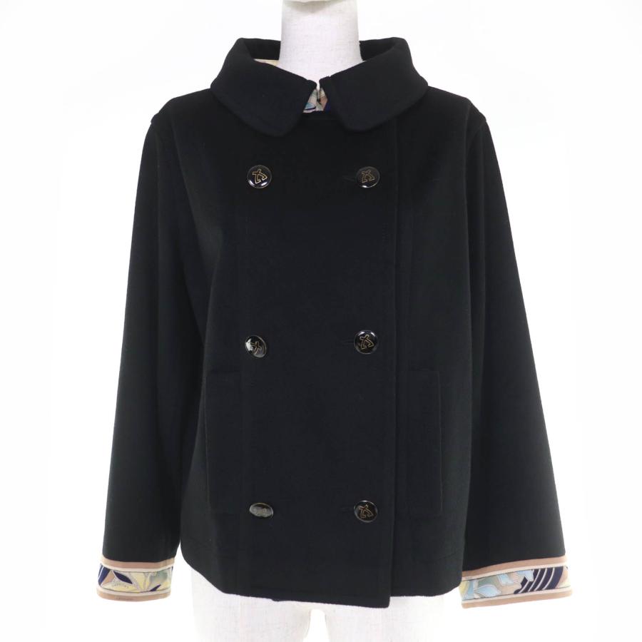 【極美品】LEONARD レオナール カシミヤ100 裏地総柄 ジャケット L LEONARD（レオナール） 極美品☆LEONARD カシミヤ100％ シルク使い