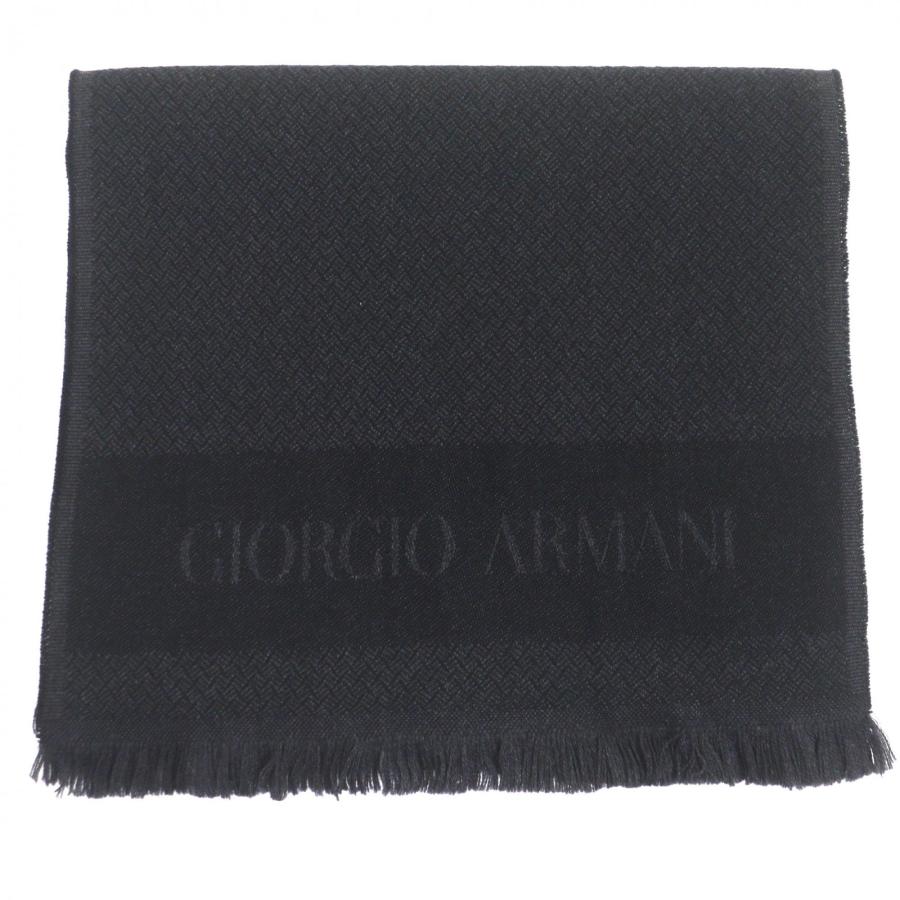 未使用品▽GIORGIO ARMANI ジョルジオアルマーニ ウール100% ロゴ
