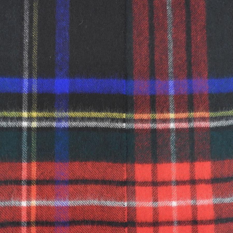 (美品) ジョンストンズオブエルガン カシミヤ100% マフラー チェック 未使用品△Johnstons of Elgin ジョンストンズ オブ エルガン カシミヤ