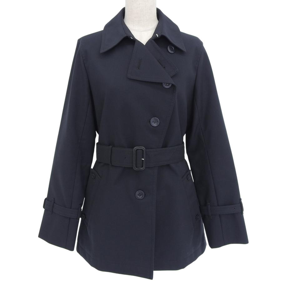 【SALE】【新品未使用】アクアスキュータム　トレンチコート 黒 チェック柄裏地 Aquascutum（アクアスキュータム） 美品△Aquascutum 裏チェック柄