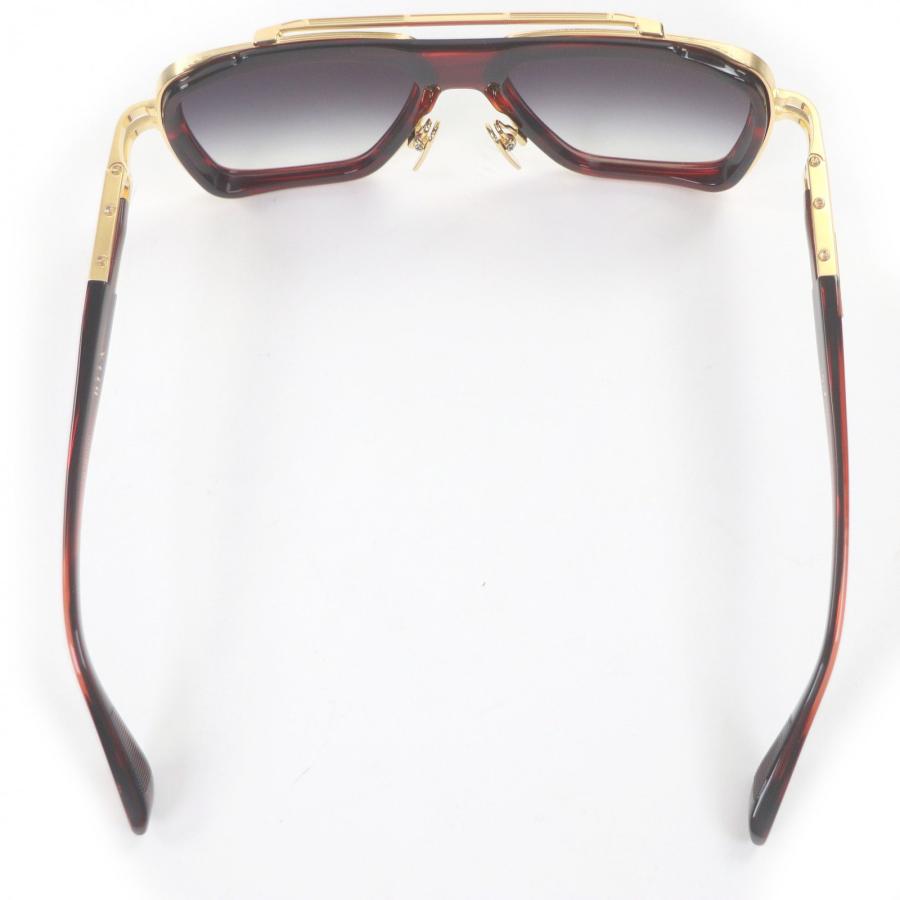 極美品□DITA ディータ DTS403 LXN-EVO ツーブリッジ サングラス アイウェア レッド ゴールド 54□19-145 デモレンズ 箱付き 日本製 メンズ 定価169,400円 極美品□DITA ディータ DTS403 LXN-EVO ツーブリッジ サングラス アイ