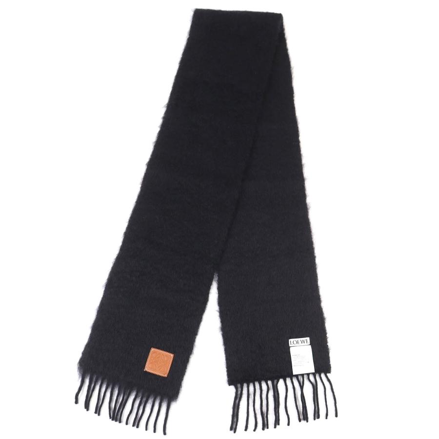 LOEWE（ロエベ） 極美品△LOEWE モヘア ウール アナグラムレザー