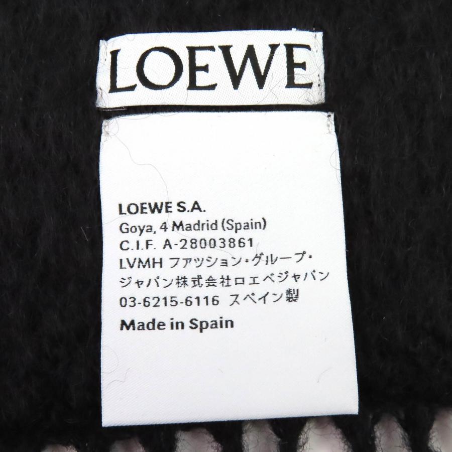 LOEWE（ロエベ） 極美品△LOEWE モヘア ウール アナグラムレザー