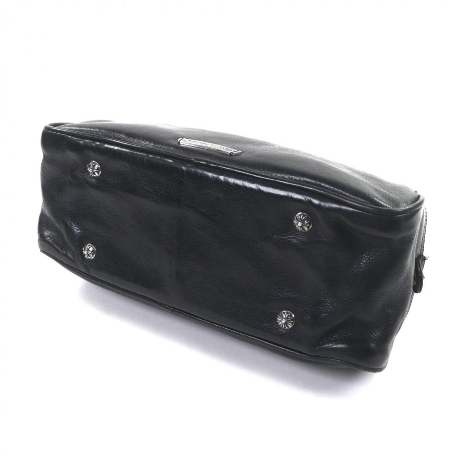 良品▽CHROME HEARTS クロムハーツ ジムバッグ SM レザー クロスパッチ