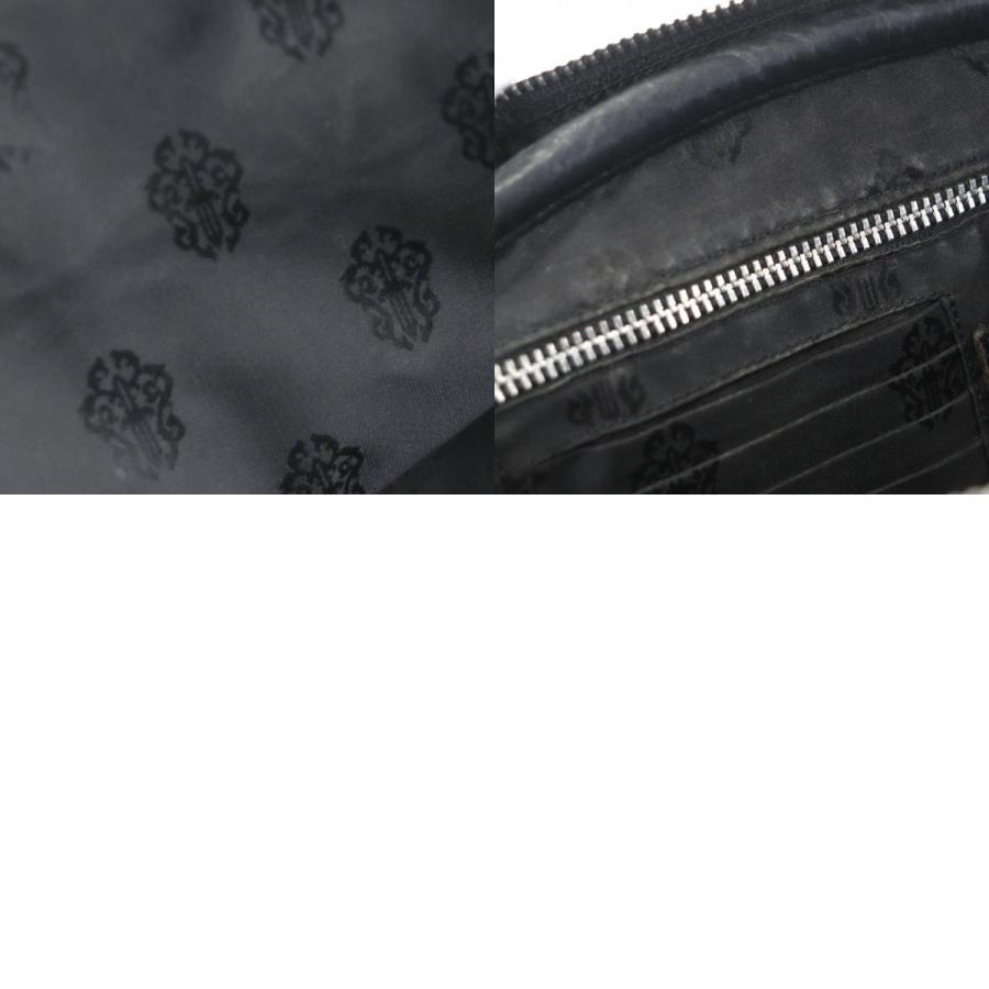 良品▽CHROME HEARTS クロムハーツ ジムバッグ SM レザー クロスパッチ