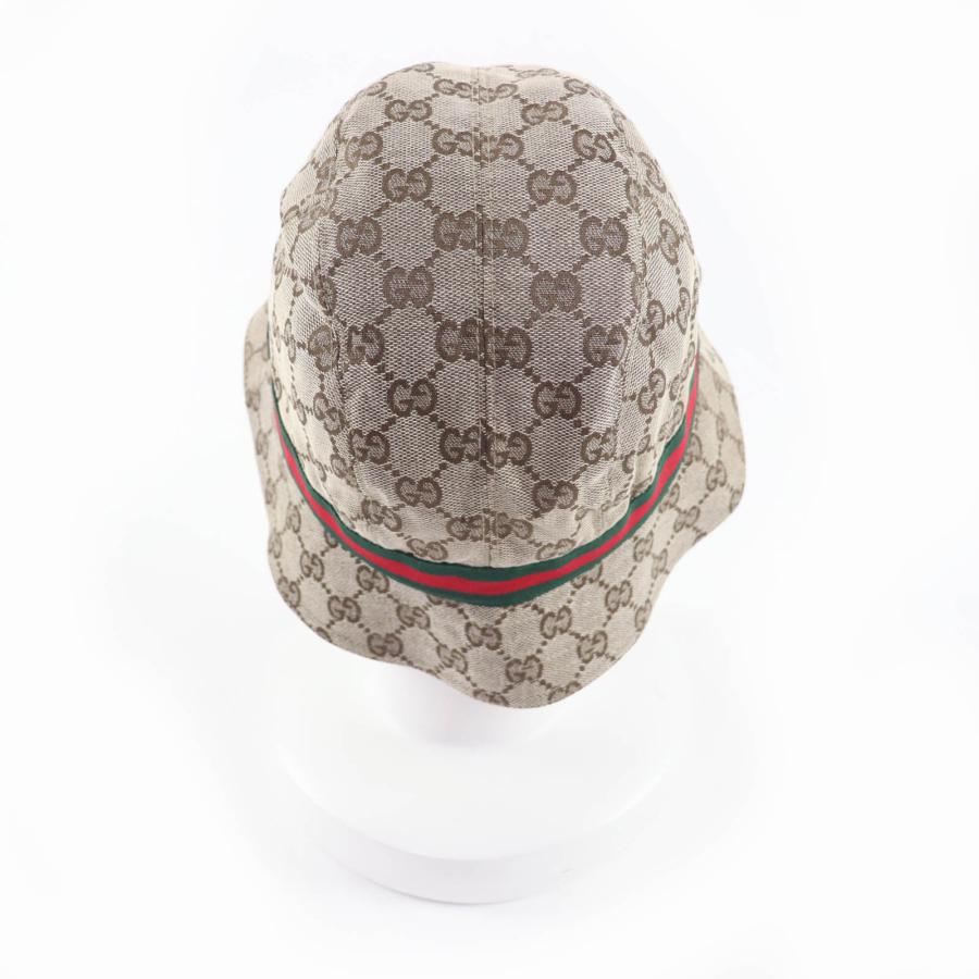 GUCCI（グッチ） 未使用品☆GUCCI ロゴ金具付 GGキャンバス シェリー