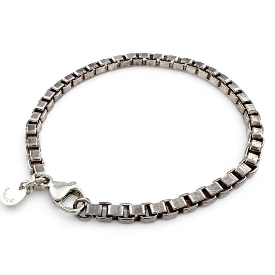 Tiffany&Co. ティファニー　ベネチアン ブレス SV925　19cm TIFFANY&Co.（ティファニー） 良品△TIFFANY&Co. ベネチアン