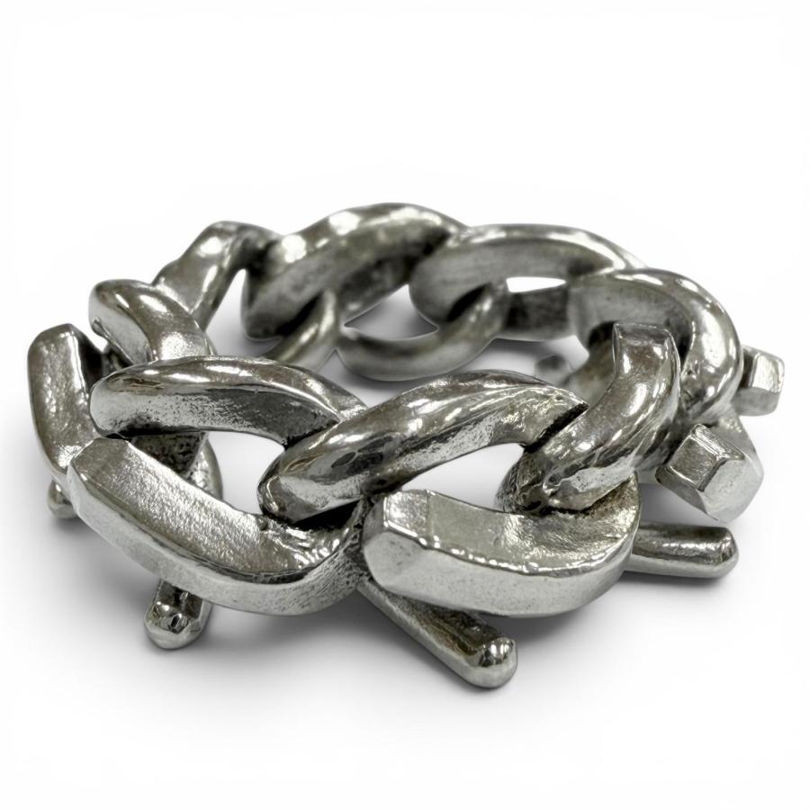 美品□TIFFANY&Co. ティファニー フォージ SV925 ハイポリッシュ リング 指輪 アクセサリー シルバー 50(JP12号相当) 重量12.39g メンズ TIFFANY&Co.（ティファニー） 美品▽TIFFANY&Co. フォージ リング 925