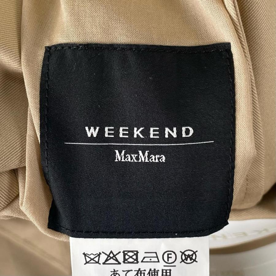極美品▲WEEKEND MaxMara ウィークエンドマックスマーラ 2023年製 サイドボタン Aライン コート 36 正規品　レディースの画像