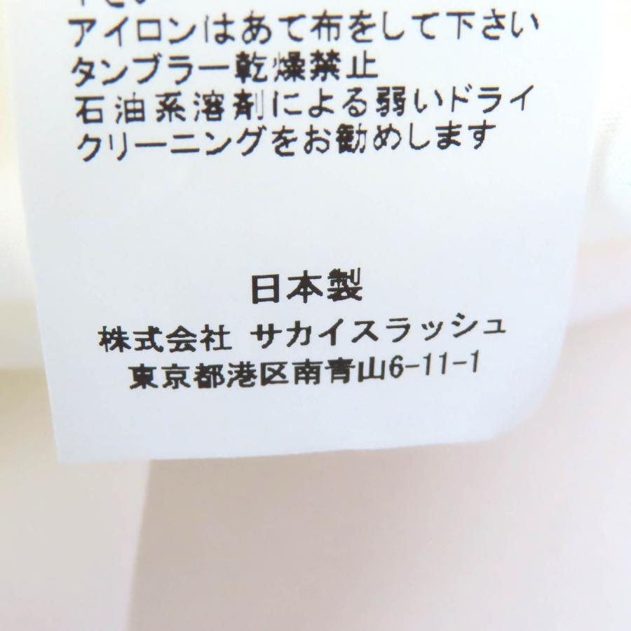 sacai　2021年　ポリ×ウール　ロングプリーツワンピース　マキシ丈　赤　1 sacai（サカイ） 極美品△Sacai 2021年製 21-05658 コットン 長袖