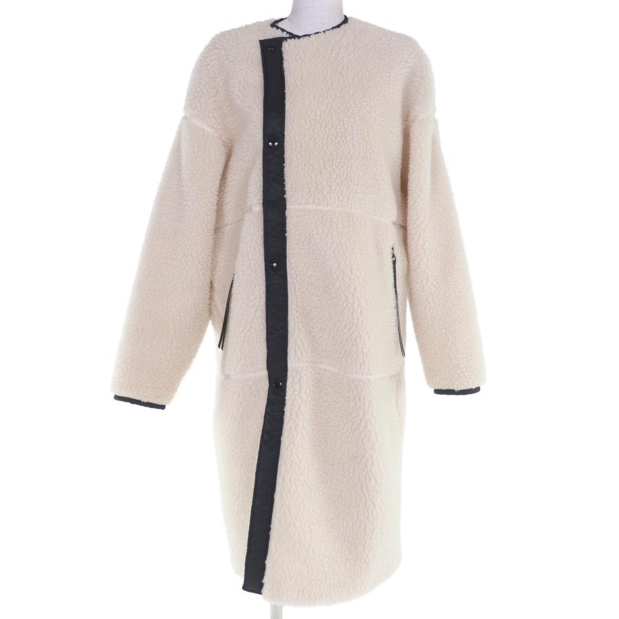 極美品◇HYKE ハイク 182-17175 FAUX SHEARLING COAT フェイクムートン 