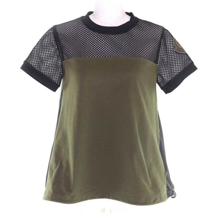 MONCLER Tシャツ カーキ ワッペン付き MONCLER（モンクレール） 美品◇MONCLER F10938C73400 コットン100