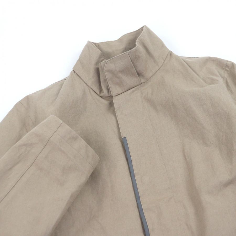 極美品□Herno ヘルノ IM041UL リネン100% ラミナー OFFICINA TESSILE フライフロント スタンドカラーコート ベージュ 48 正規品 メンズ HERNO（ヘルノ） 極美品□Herno IM041UL リネン100% ラミナー OFFICINA