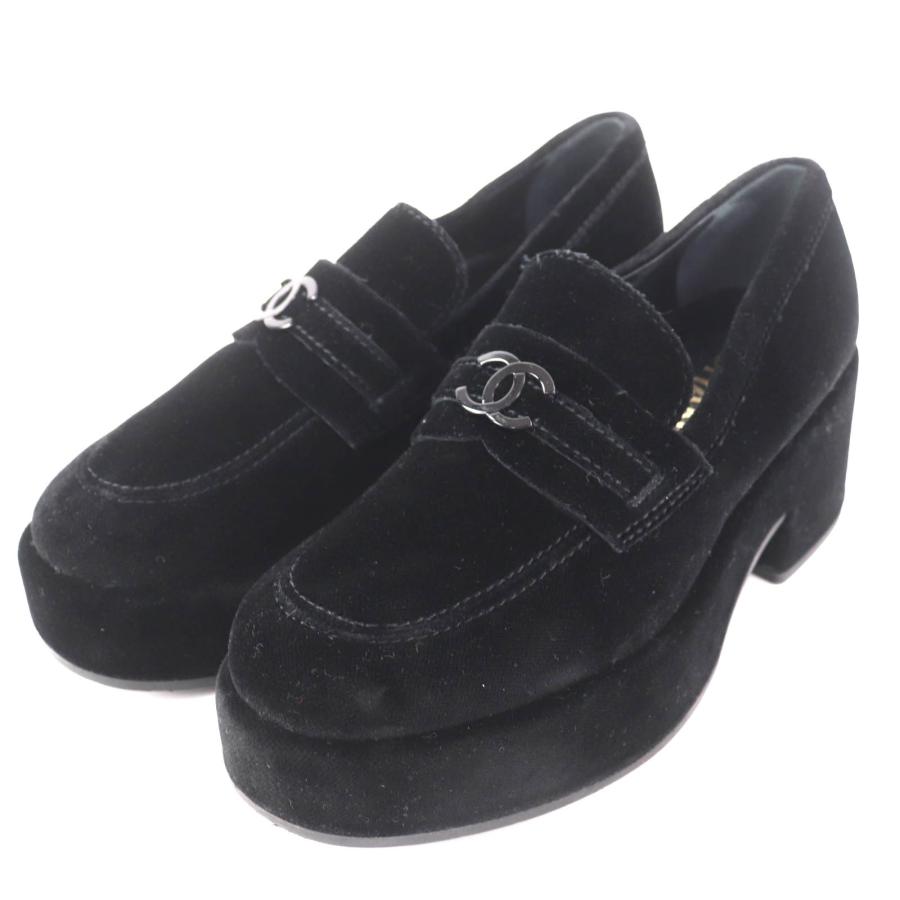 美品】シャネル ハイヒールパンプス ココマーク ターンロック CC