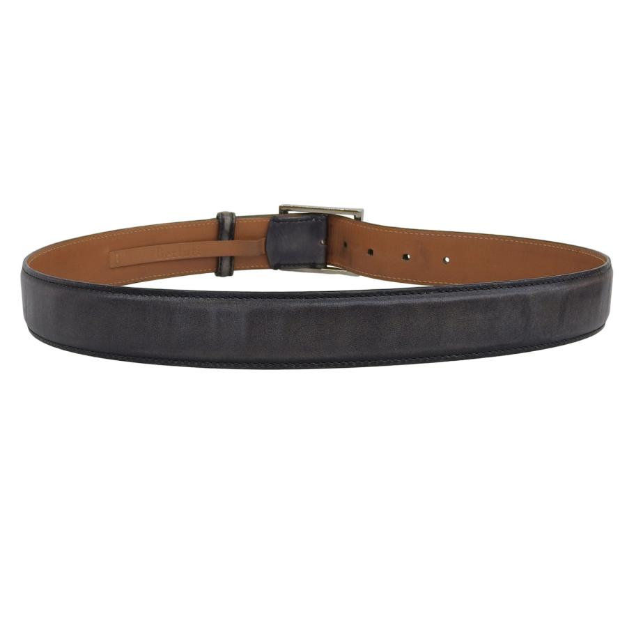良品▲BERLUTI ベルルッティ ピンバックル レザー ベルト ブラック シルバー金具 85 34 イタリア製 メンズ ビジネス◎ 良品△BERLUTI ベルルッティ ピンバックル レザー ベルト ブラック