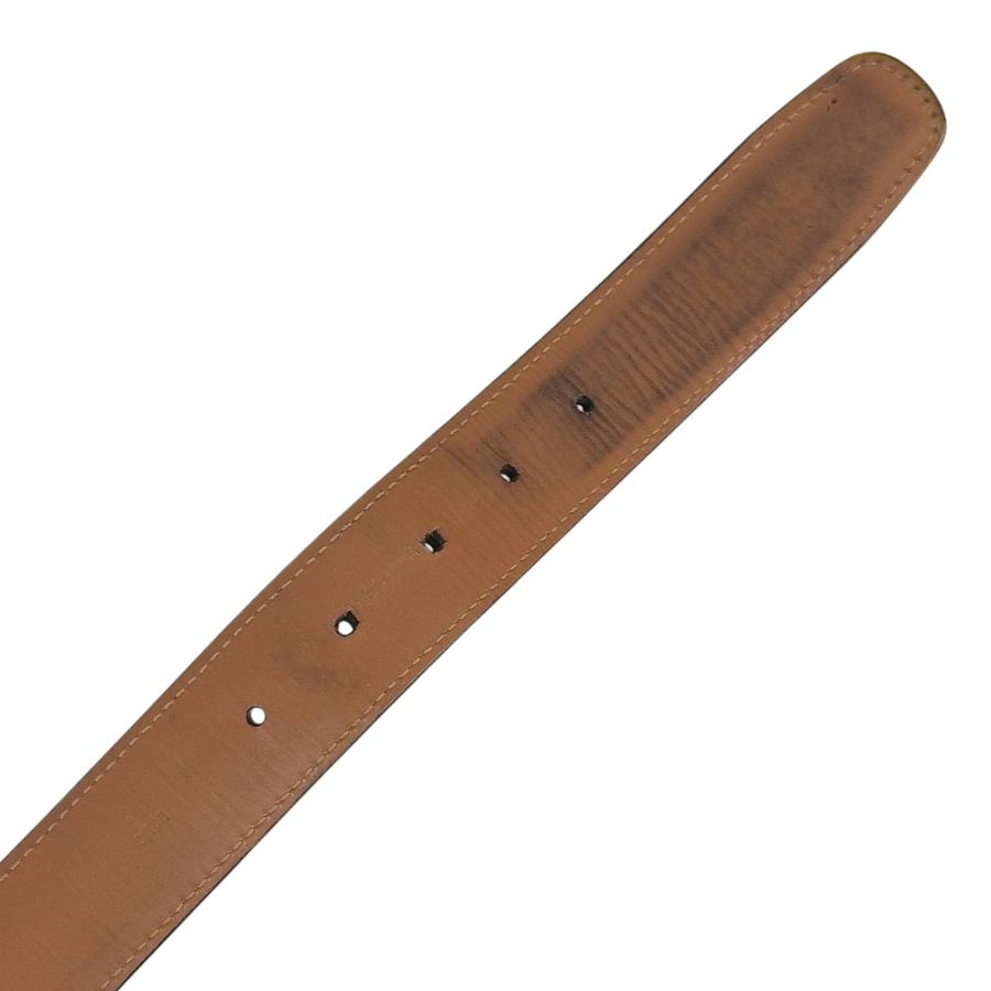 良品△BERLUTI ベルルッティ ピンバックル レザー ベルト ブラック