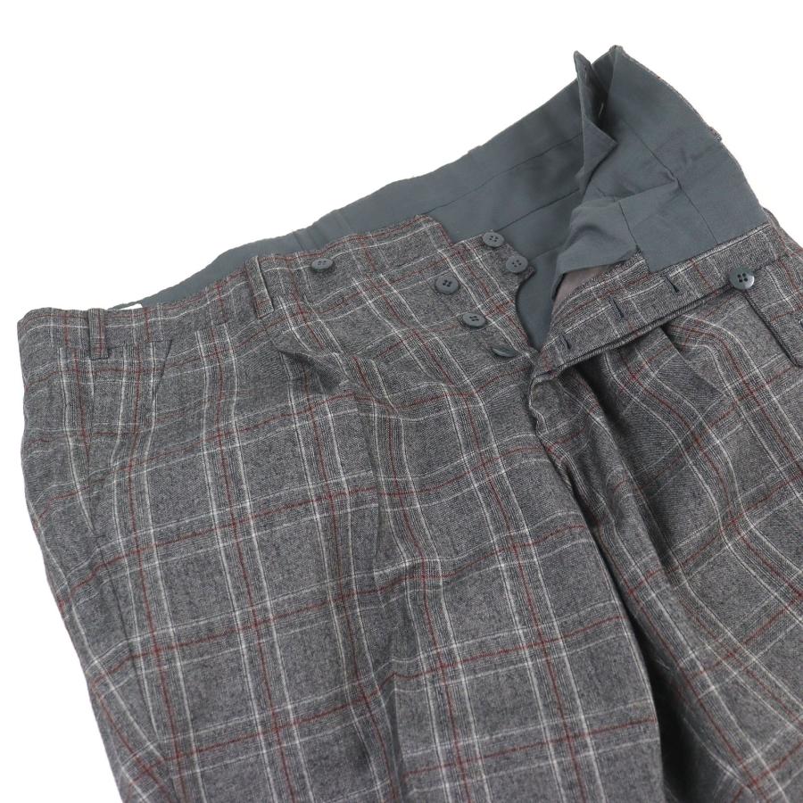 HERMES（エルメス） 美品□HERMES ウール100％ チェック柄 sur mesure