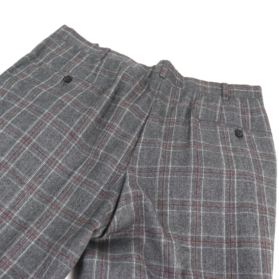 HERMES（エルメス） 美品□HERMES ウール100％ チェック柄 sur mesure